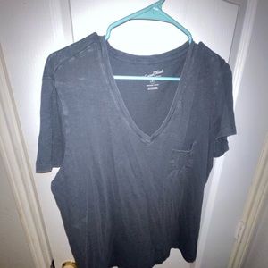 Universal Thread Black Distressed vneck t-shirt